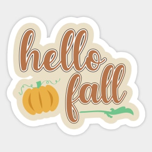 Hello Fall Sticker